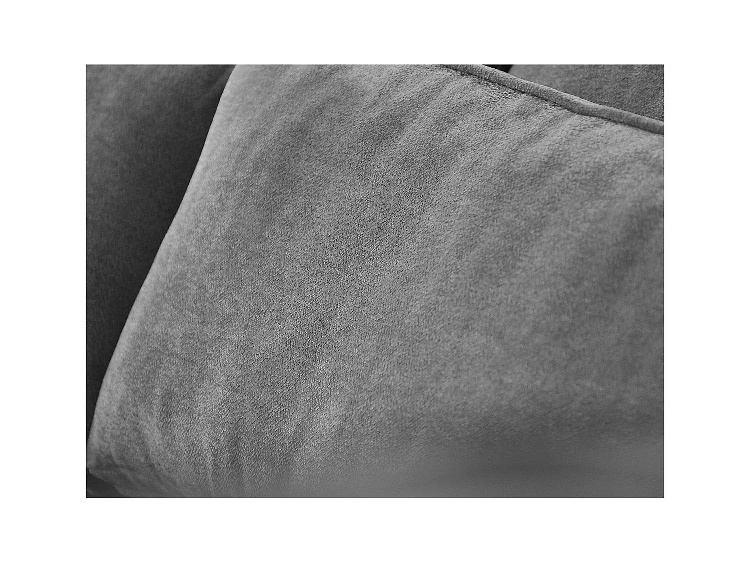 CANAPE Parma sans fonction sommeil gris clair à droite