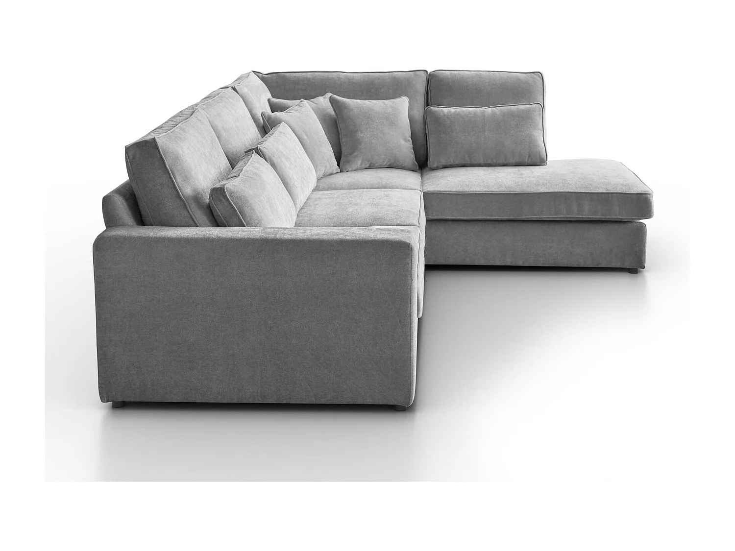 ECKSOFA Parma ohne Schlaffunktion hellgrau rechts