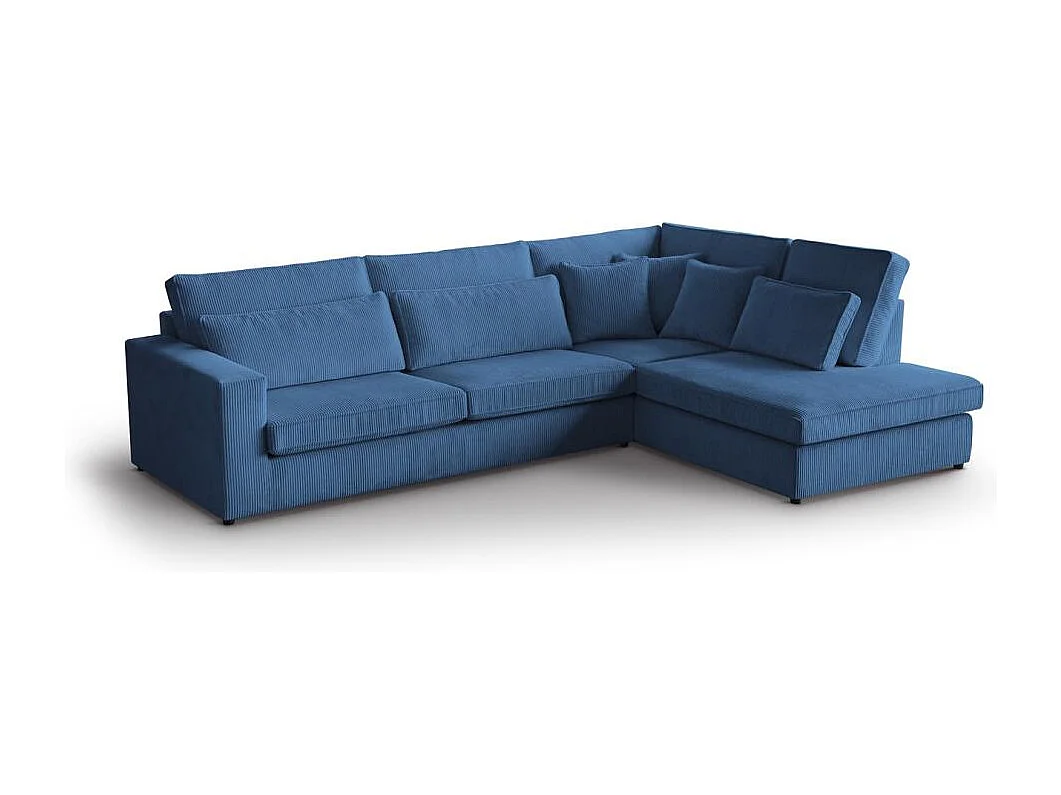 CANAPE Parma sans fonction sommeil bleu foncé droite