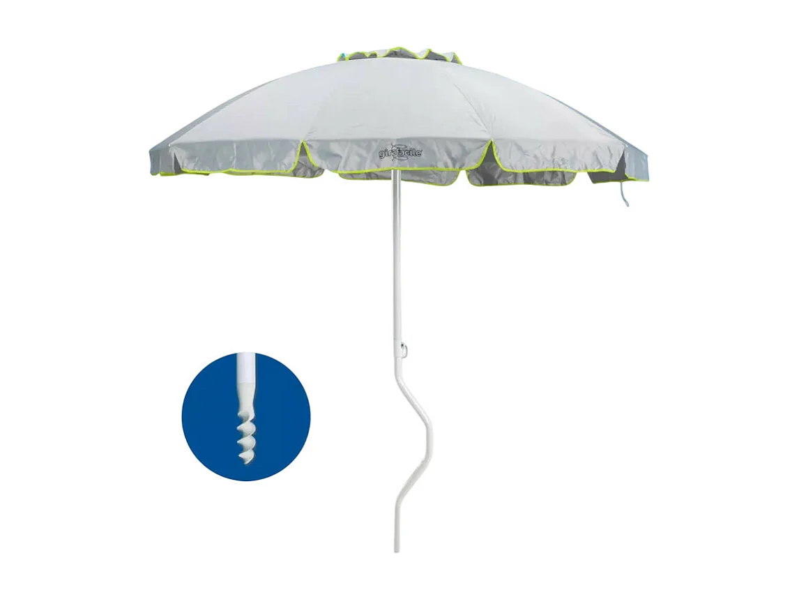Parasol de plage léger visser protection UV 220 cm Solis