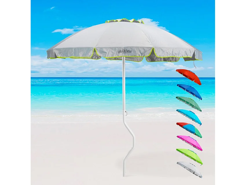 Parasol de plage léger visser protection UV 220 cm Solis