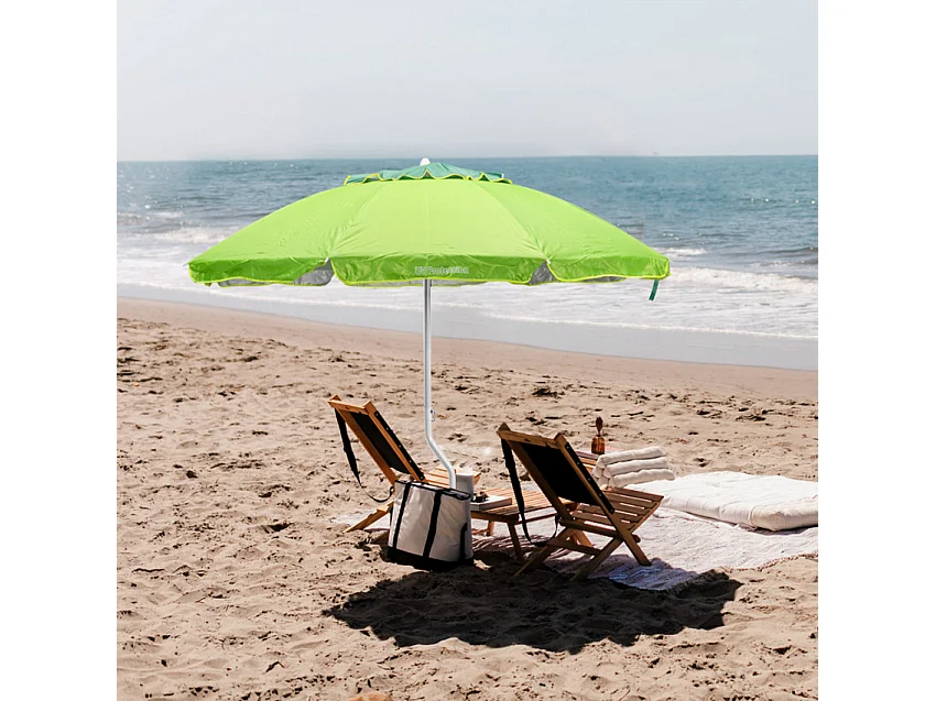 Parasol de plage léger visser protection UV 220 cm Solis