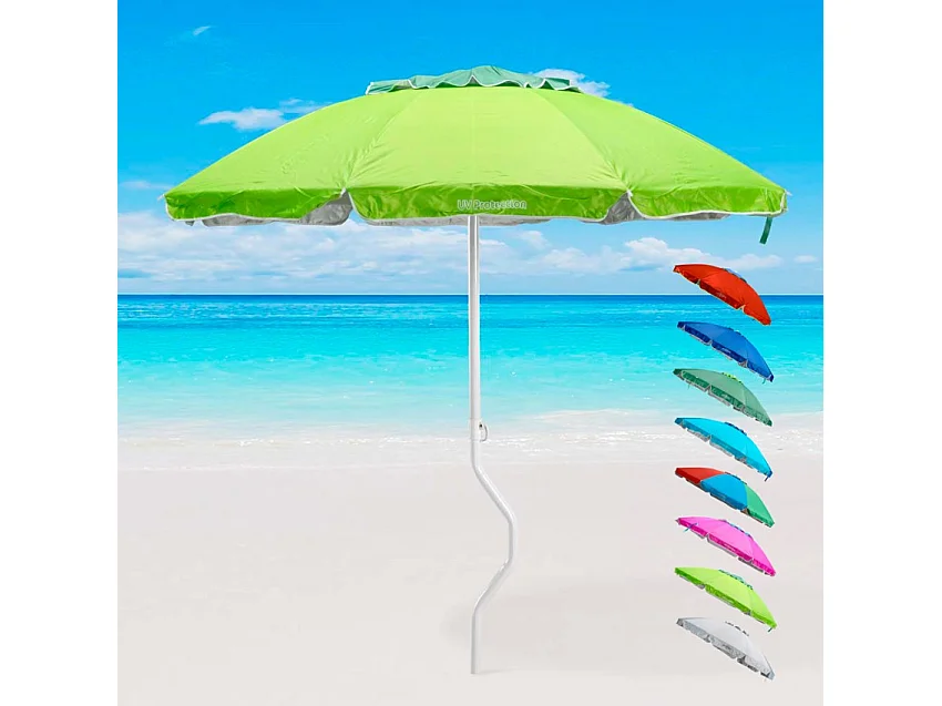 Parasol de plage léger visser protection UV 220 cm Solis