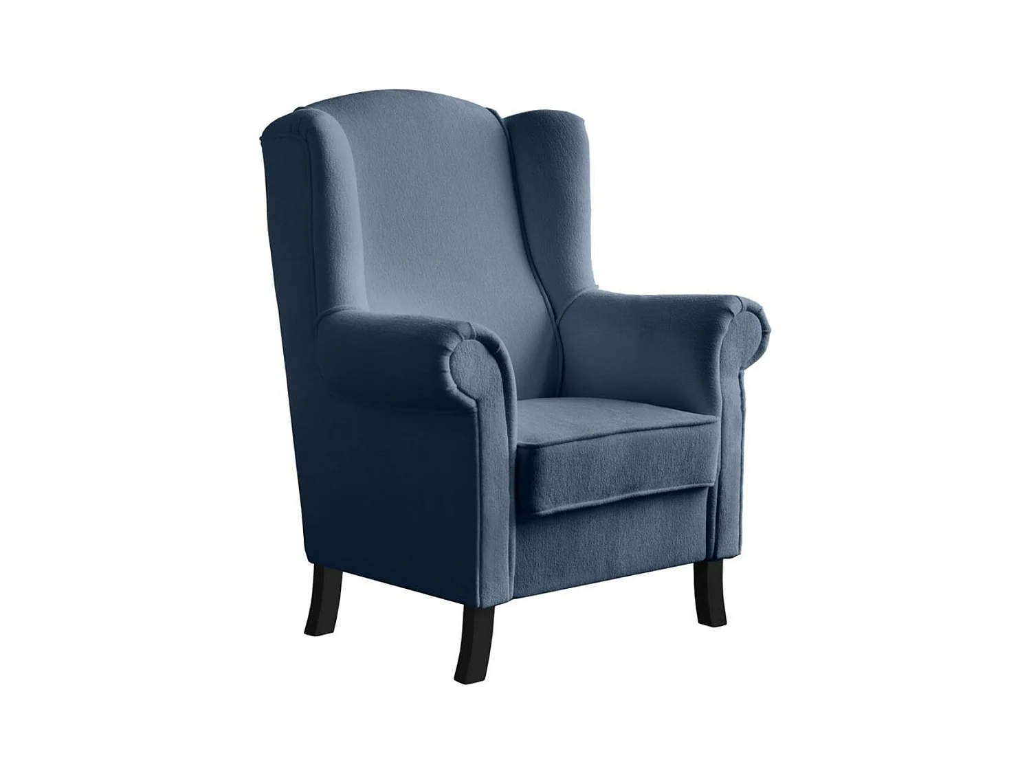 OHRENSESSEL Leonardo donkerblauw bouclé-stof