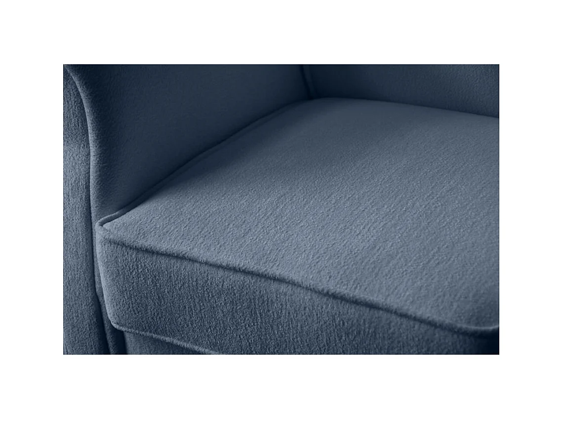 OHRENSESSEL Leonardo donkerblauw bouclé-stof