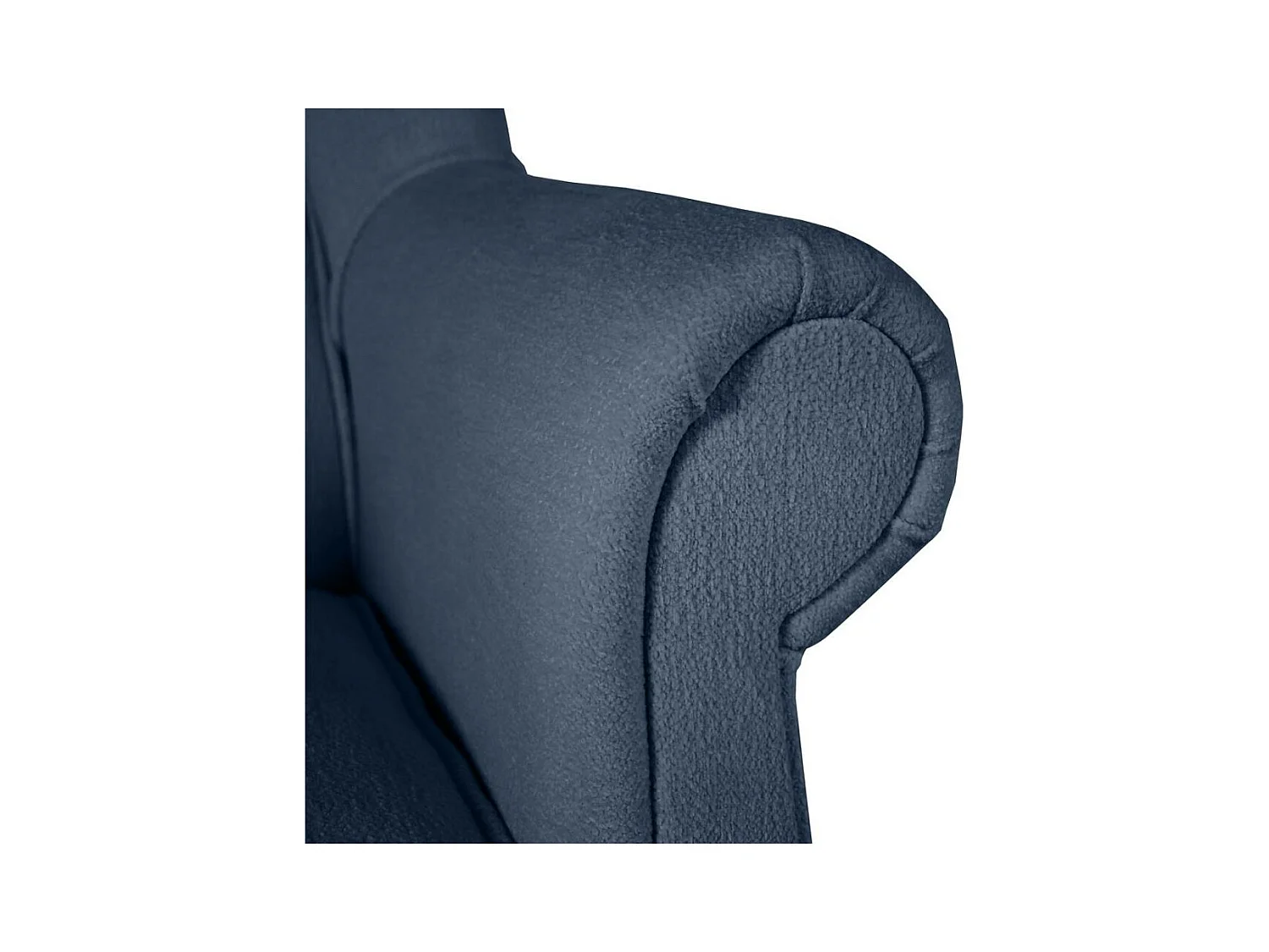 OHRENSESSEL Leonardo dunkelblau boucle-stoff