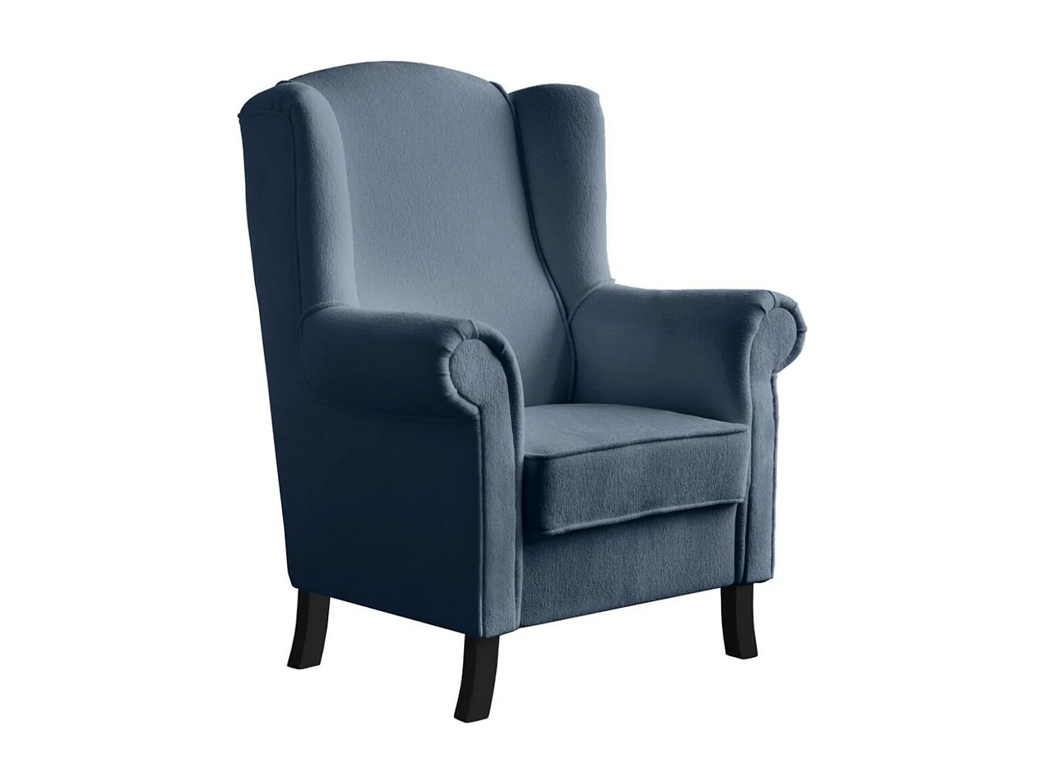 OHRENSESSEL Leonardo donkerblauw bouclé-stof