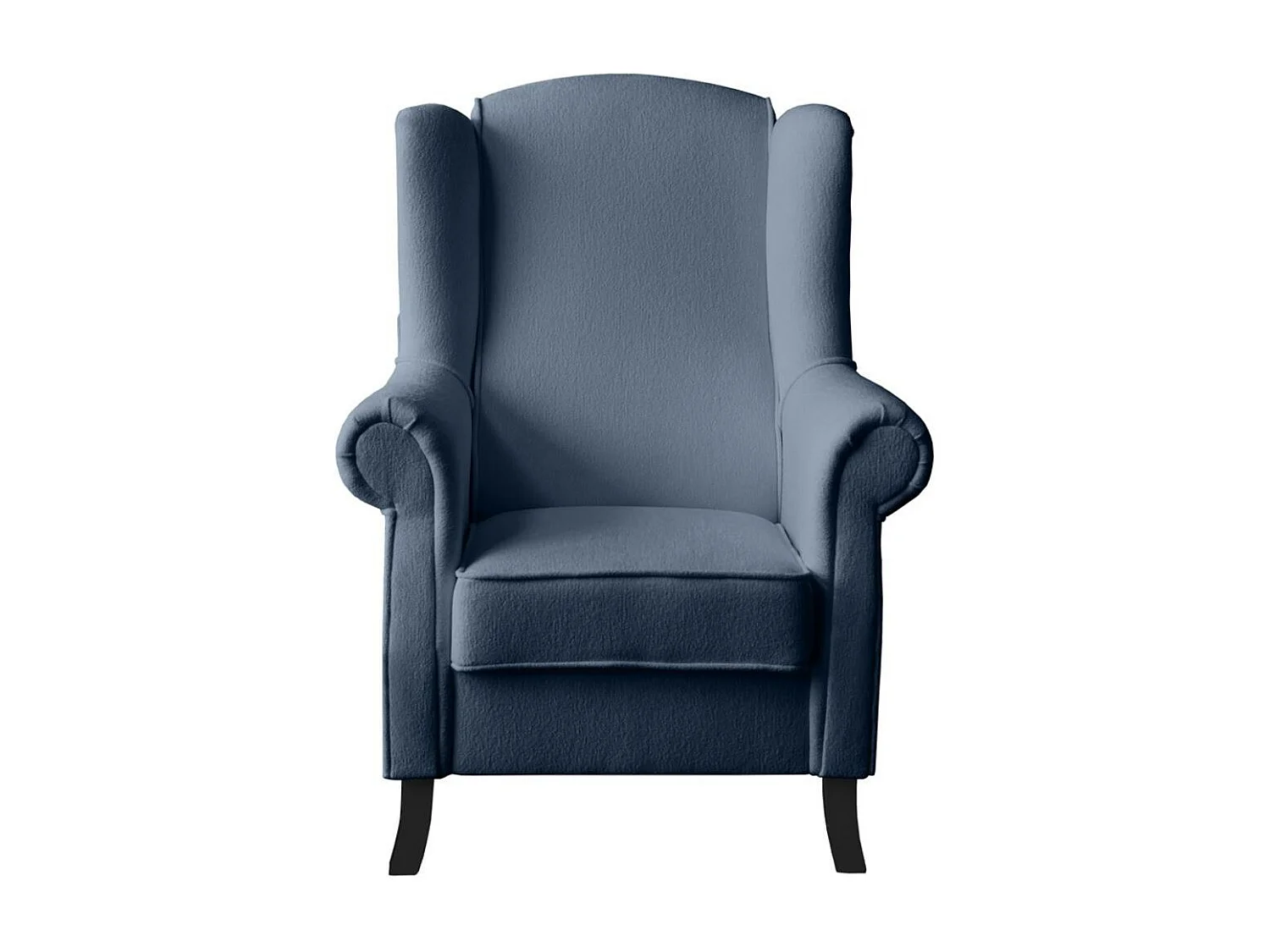 OHRENSESSEL Leonardo donkerblauw bouclé-stof