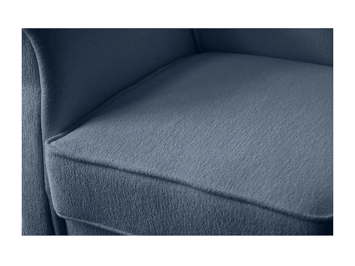 OHRENSESSEL Leonardo donkerblauw bouclé-stof