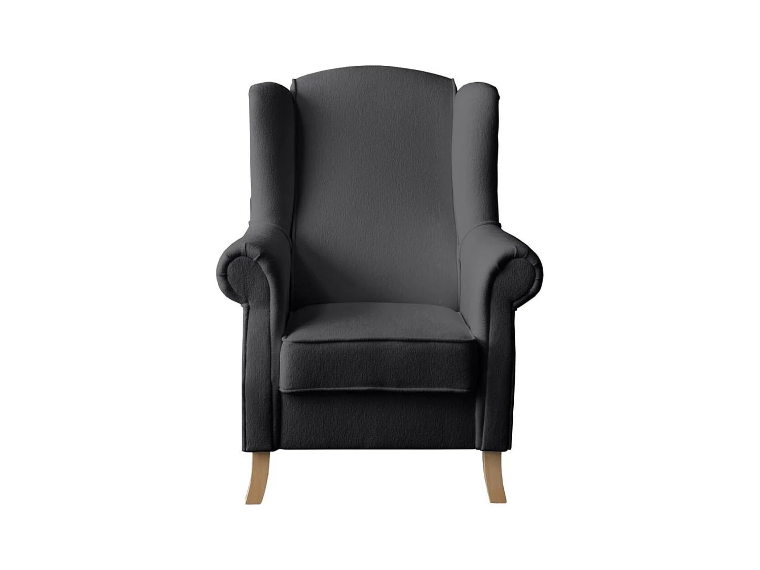 OHRENSESSEL Leonardo dunkelgrau boucle-stoff