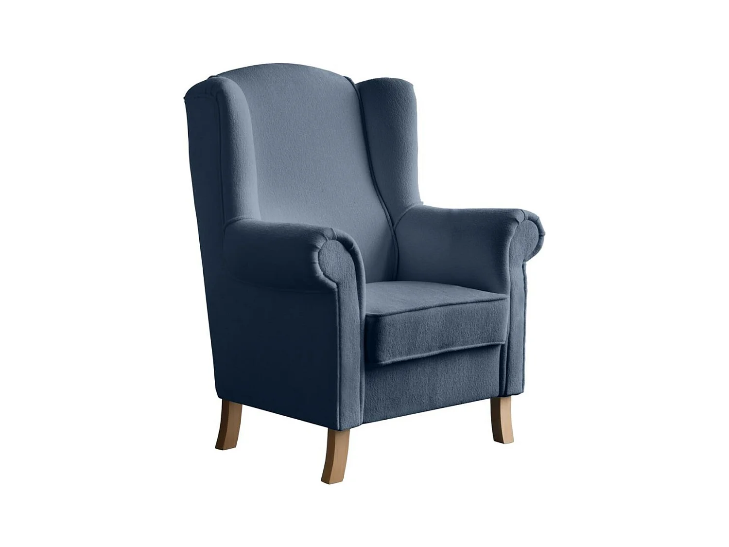 OHRENSESSEL Leonardo dunkelblau boucle-stoff