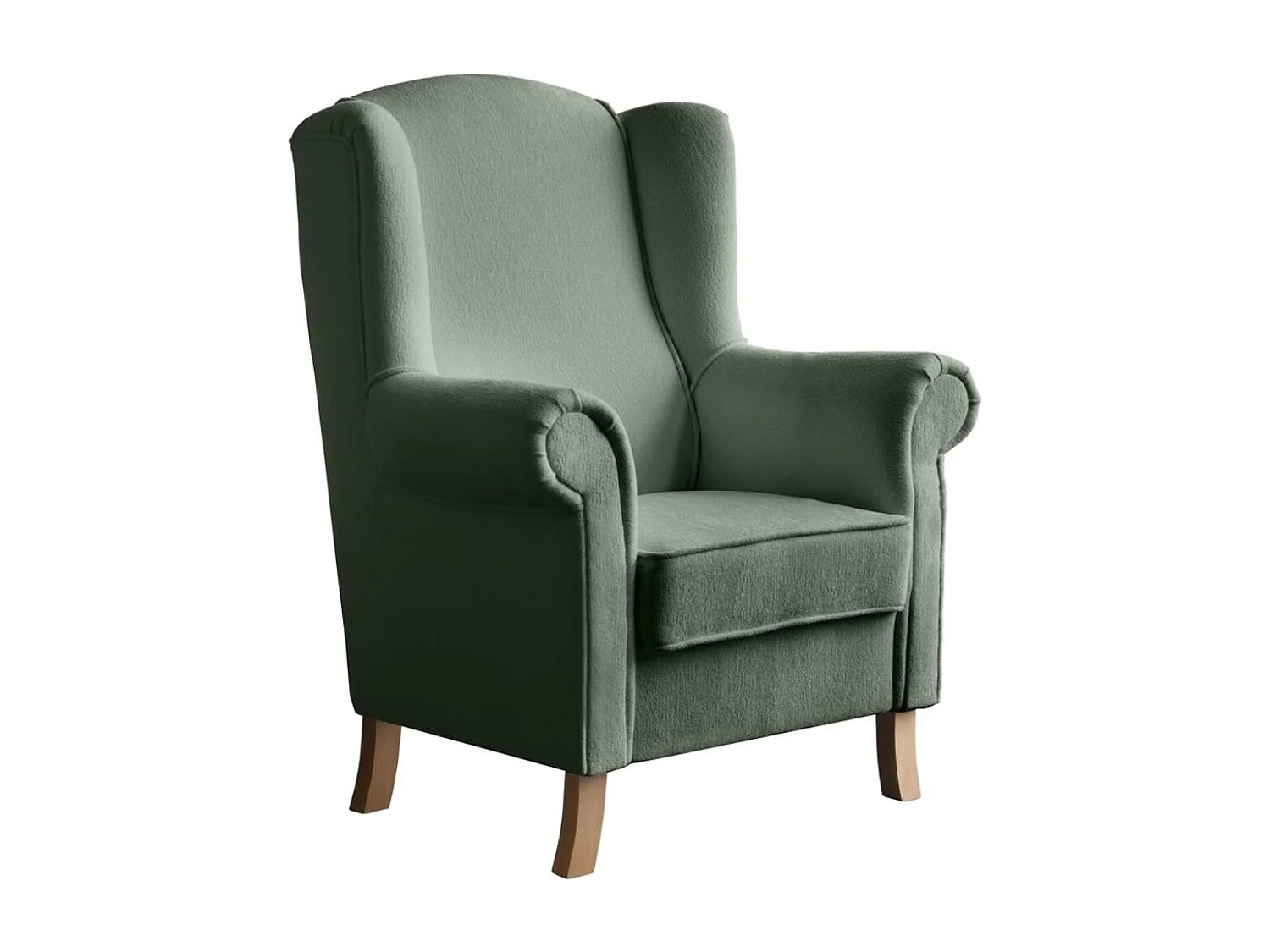 OORFAUTEUIL Leonardo groen bouclé-stof