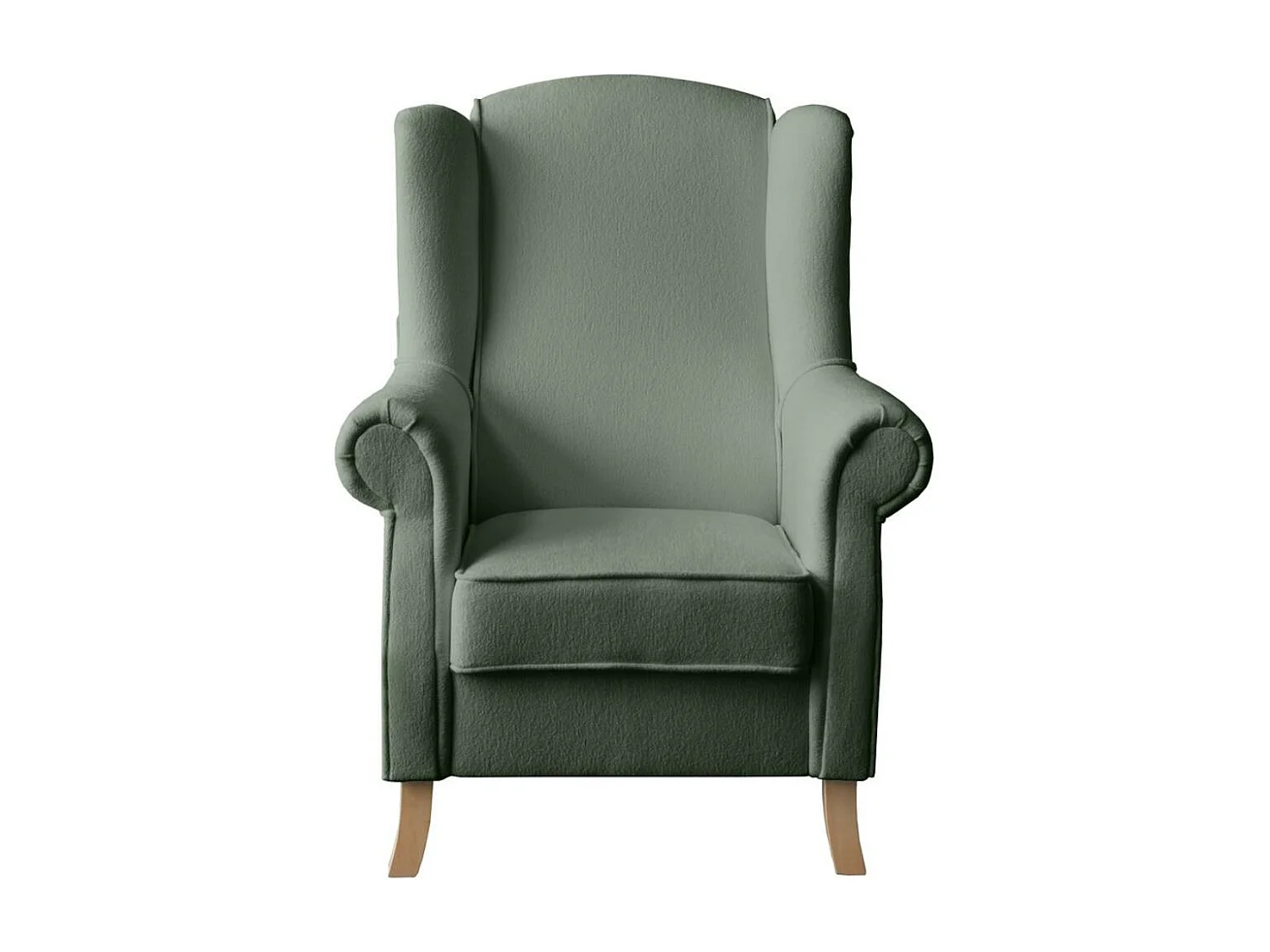 OORFAUTEUIL Leonardo groen bouclé-stof