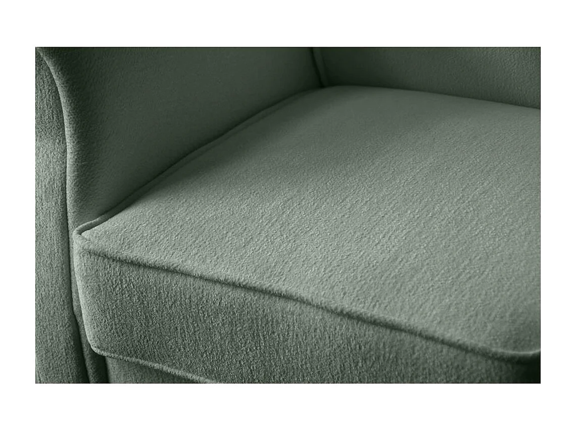 OORFAUTEUIL Leonardo groen bouclé-stof