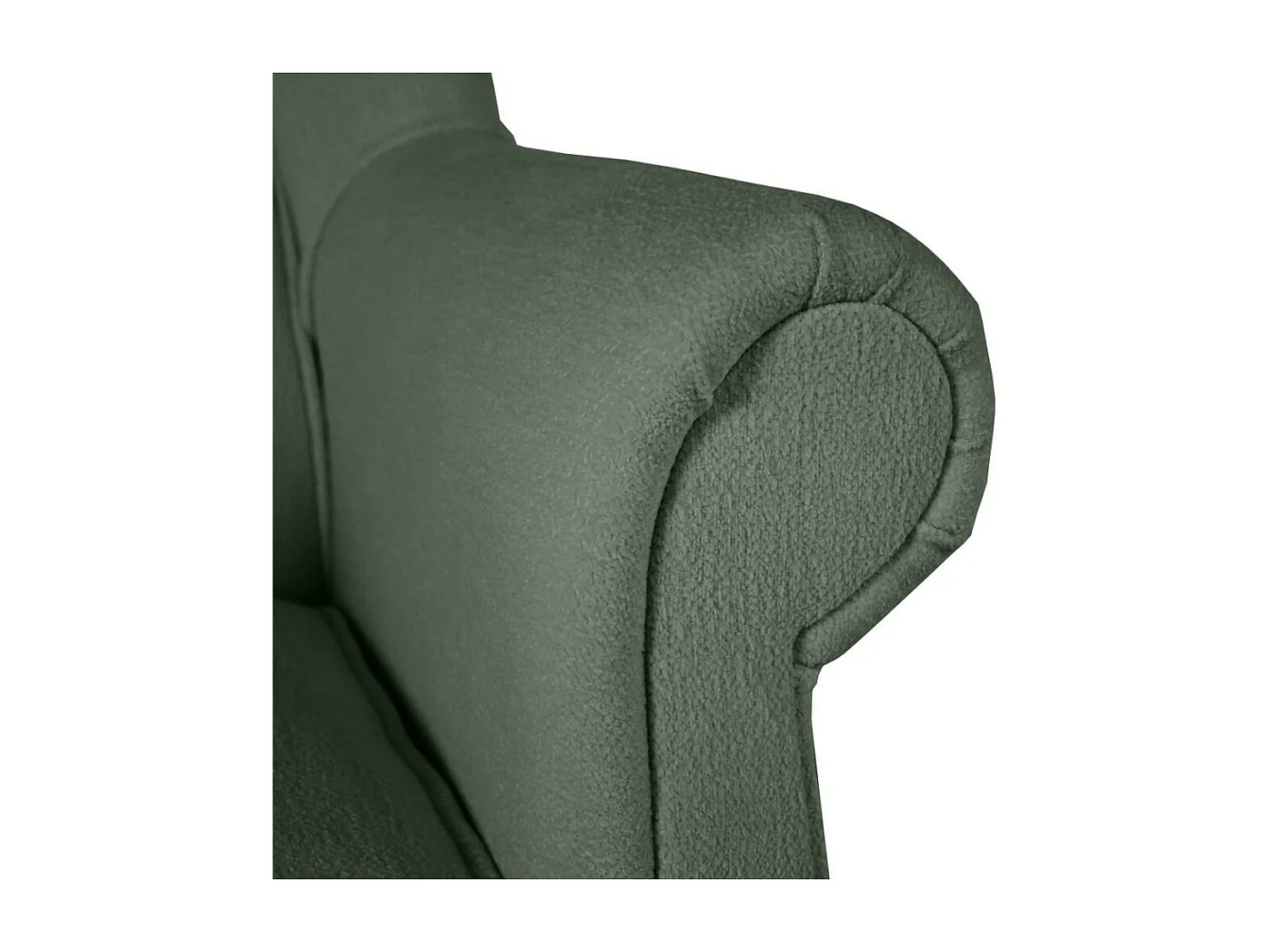 OORFAUTEUIL Leonardo groen bouclé-stof