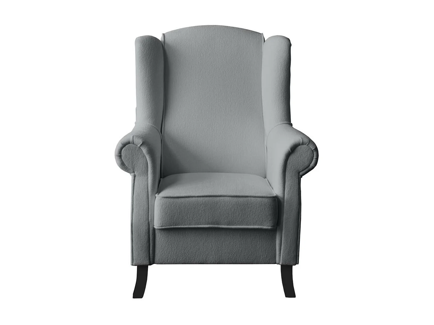 OHRENSESSEL Leonardo grijs bouclé stof