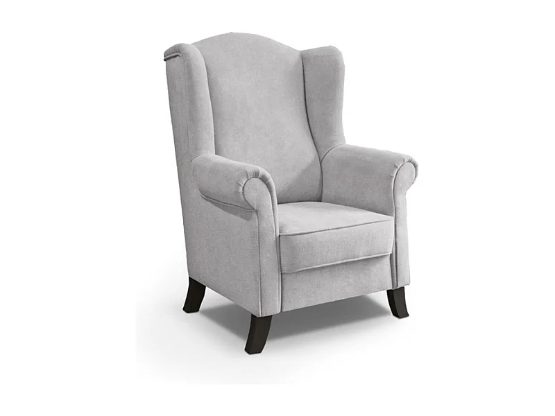 FAUTEUIL D'OREILLES Leonardo gris clair