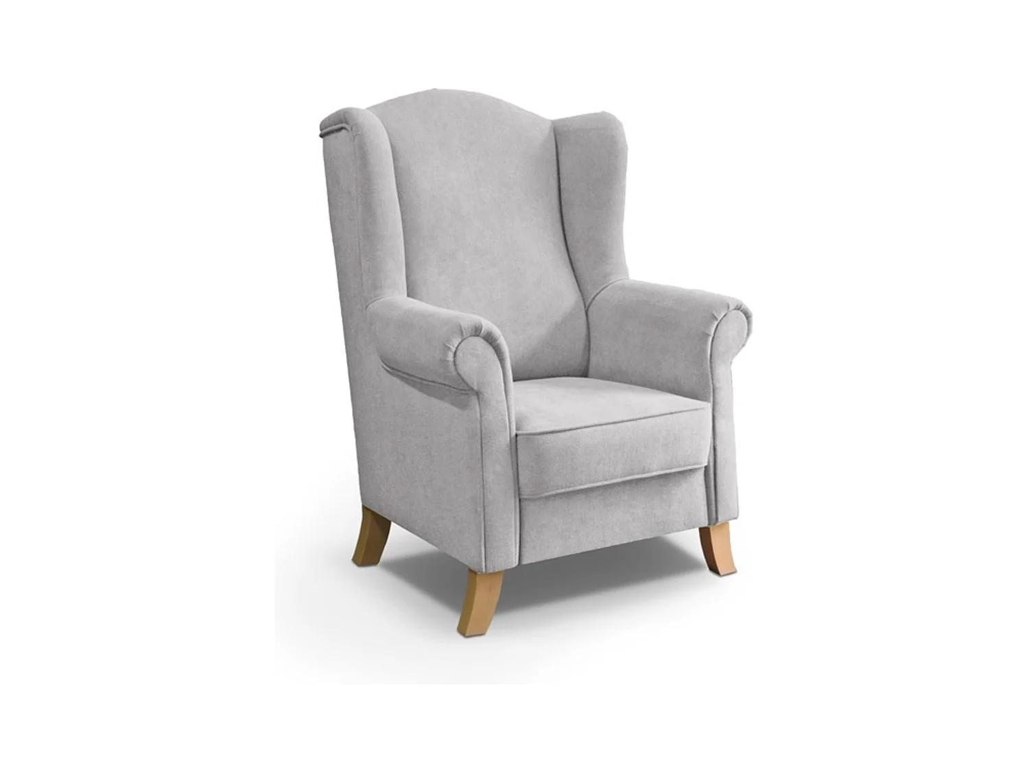 FAUTEUIL D'OREILLES Leonardo gris clair