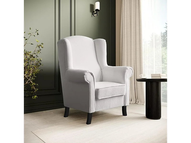 OHRENSESSEL Leonardo beige boucle-stof