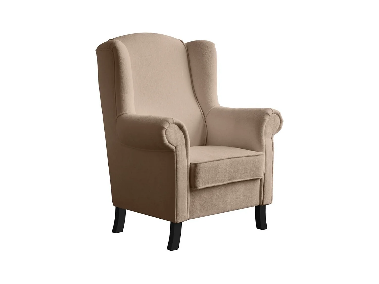 OHRENSESSEL Leonardo hellbraun boucle-stoff