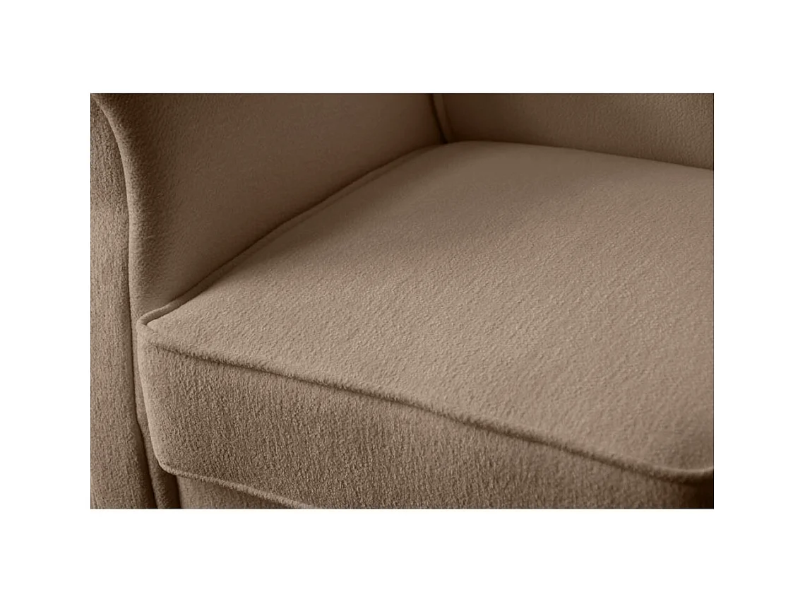 OHRENSESSEL Leonardo hellbraun boucle-stoff