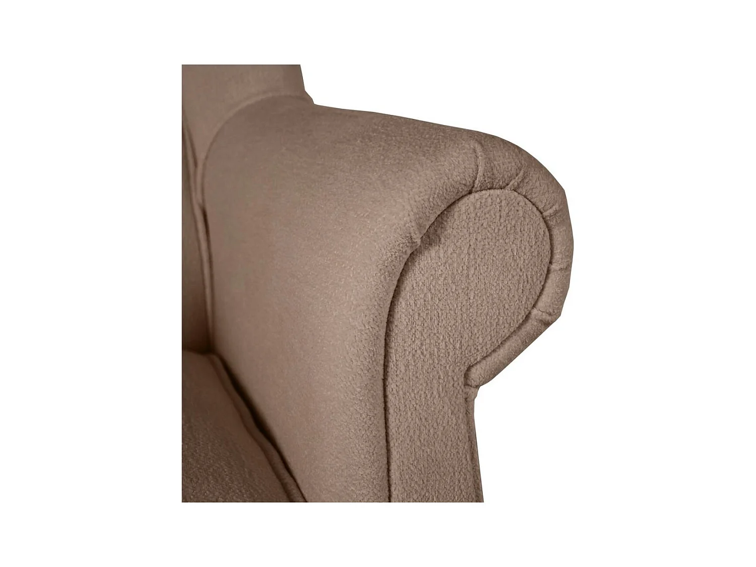 OHRENSESSEL Leonardo hellbraun boucle-stoff