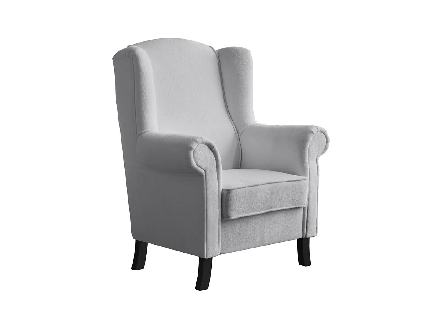 OHRENSESSEL Leonardo hellgrau boucle-stoff