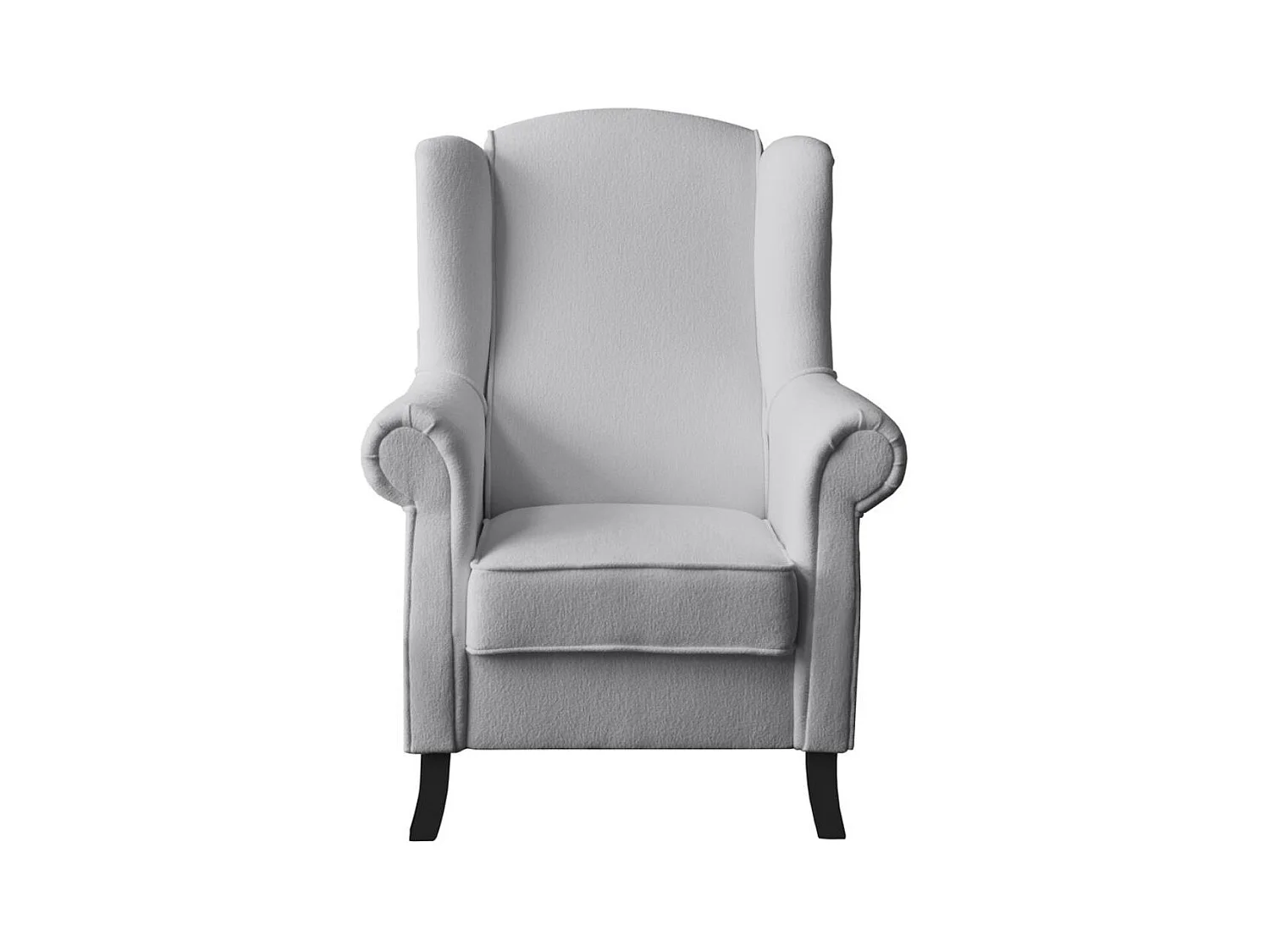 OHRENSESSEL Leonardo hellgrau boucle-stoff