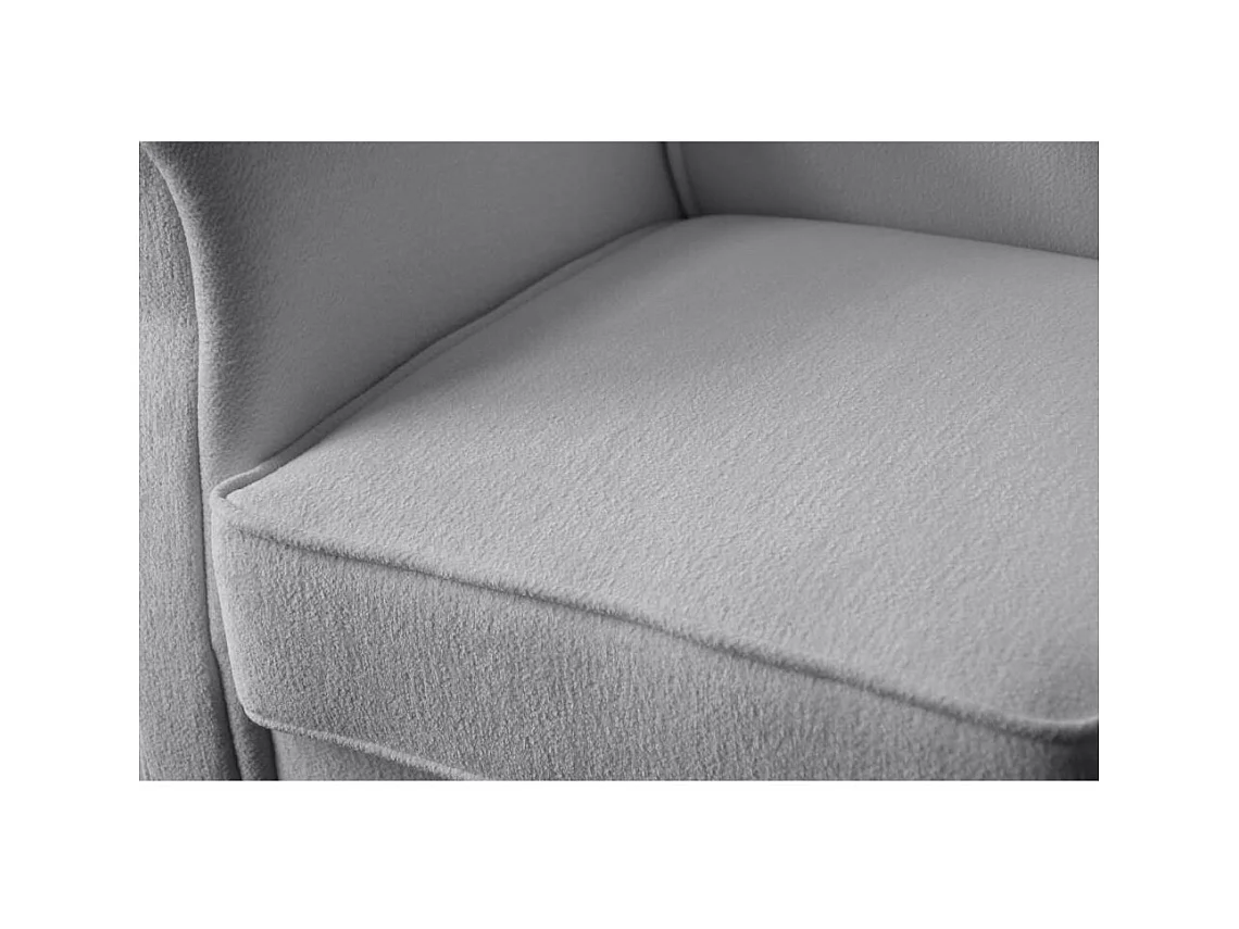 OHRENSESSEL Leonardo hellgrau boucle-stoff