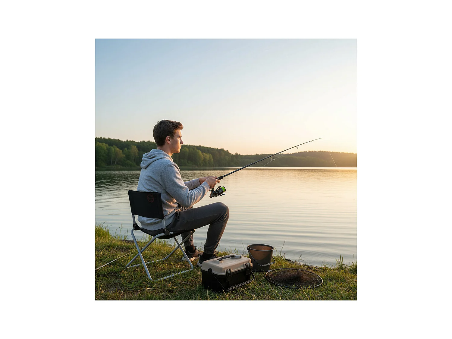 O'Camp Silla de camping plegable - - Dimensiones: 47 x 40 x 68 cm