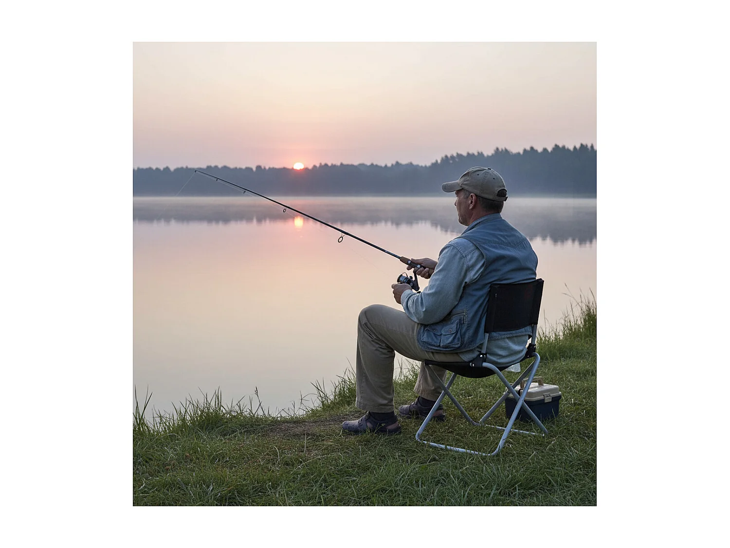 Faltbarer Campingstuhl für Sünder - O'Camp - Abmessungen: 47 x 40 x 68 cm