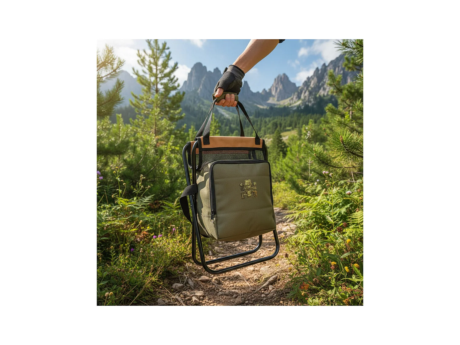 Zusammenklappbarer Campingstuhl - Koh Lanta - Fach mit Kühltasche