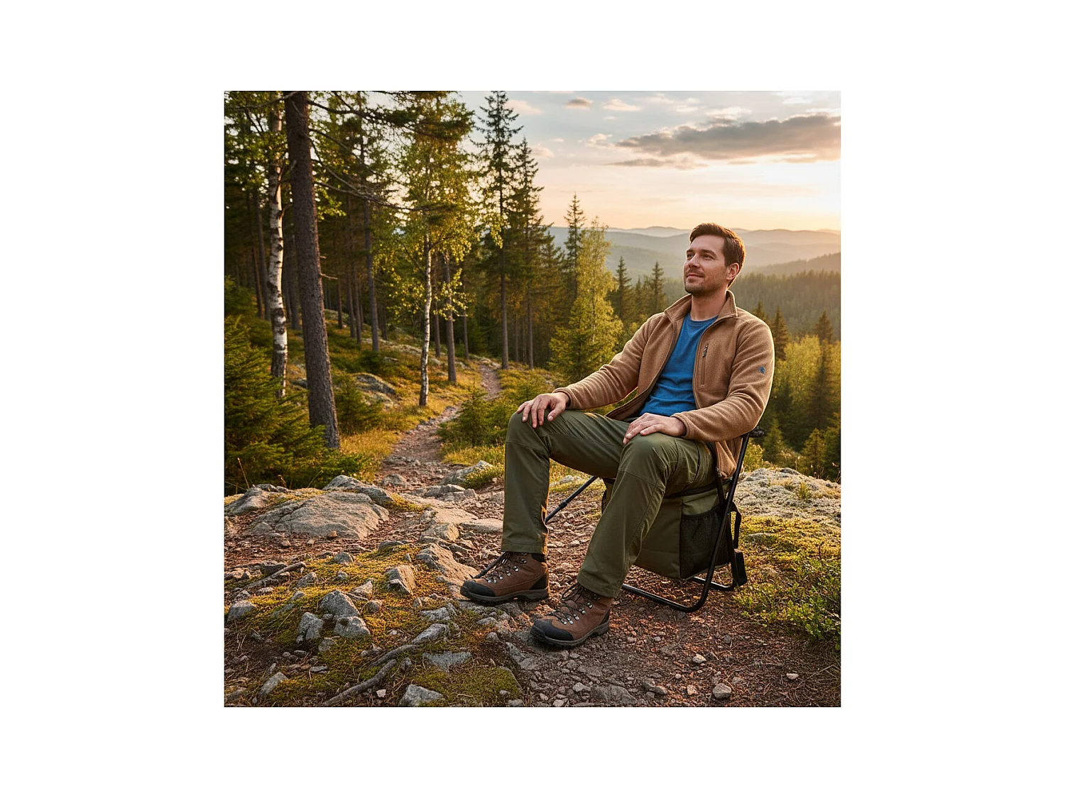 Zusammenklappbarer Campingstuhl - Koh Lanta - Fach mit Kühltasche