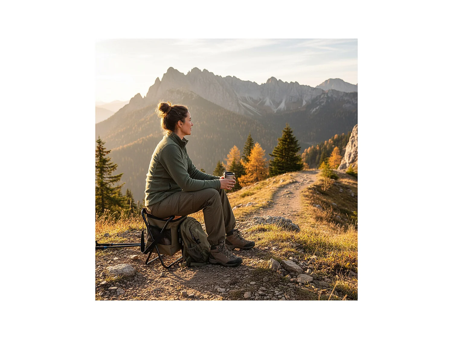 Zusammenklappbarer Campingstuhl - Koh Lanta - Fach mit Kühltasche