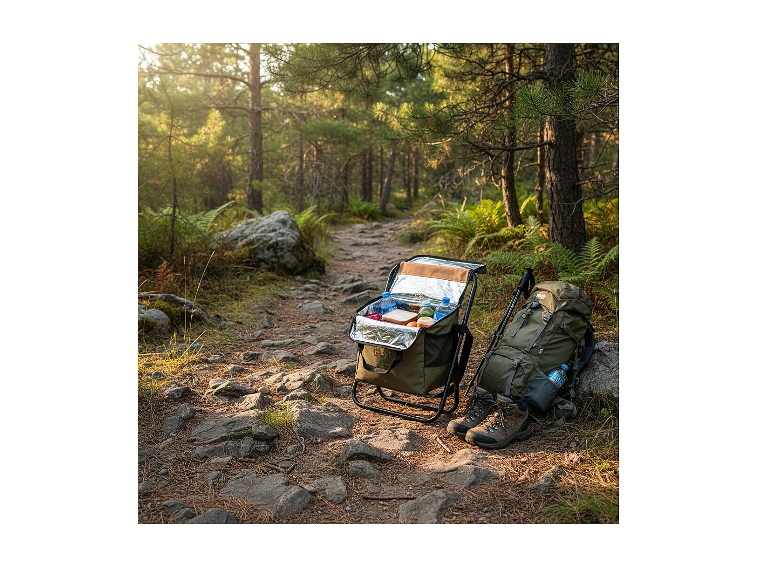 Koh Lanta Opvouwbaar campingzitje - - Vak met geïsoleerde zak