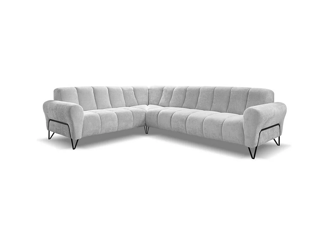 Hoekbank Volare zonder slaapfunctie lichtgrijs rechts