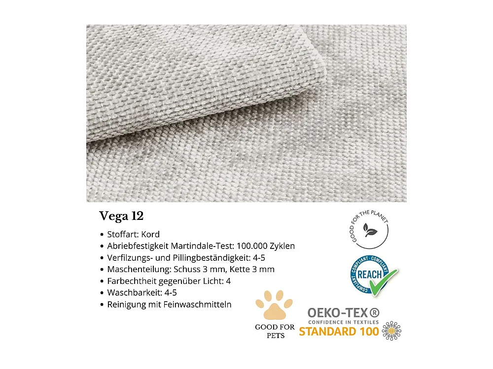 Hoekbank Volare zonder slaapfunctie lichtgrijs links