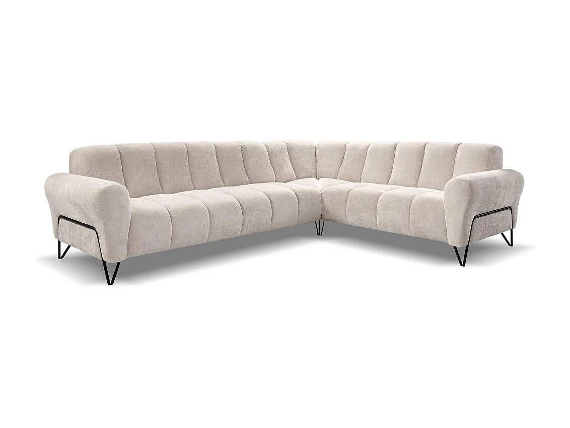 Hoekbank Volare zonder slaapfunctie beige links