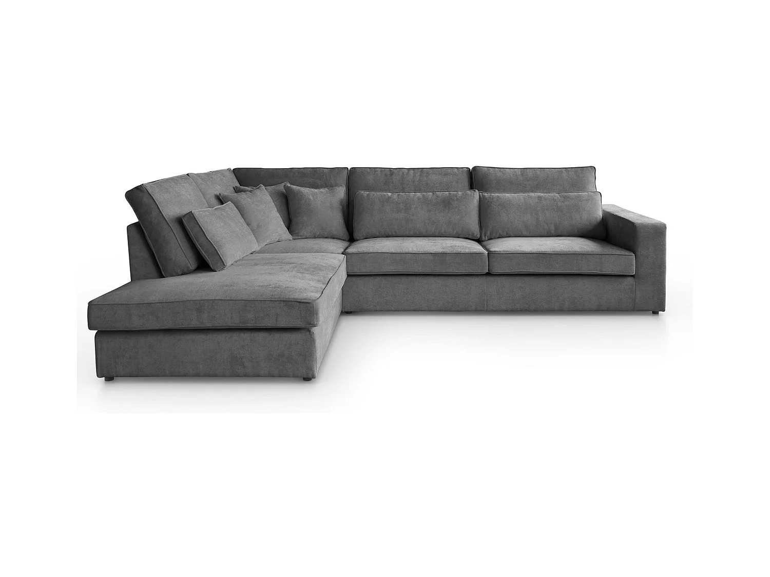 Hoekbank Parma zonder slaapfunctie grijs links