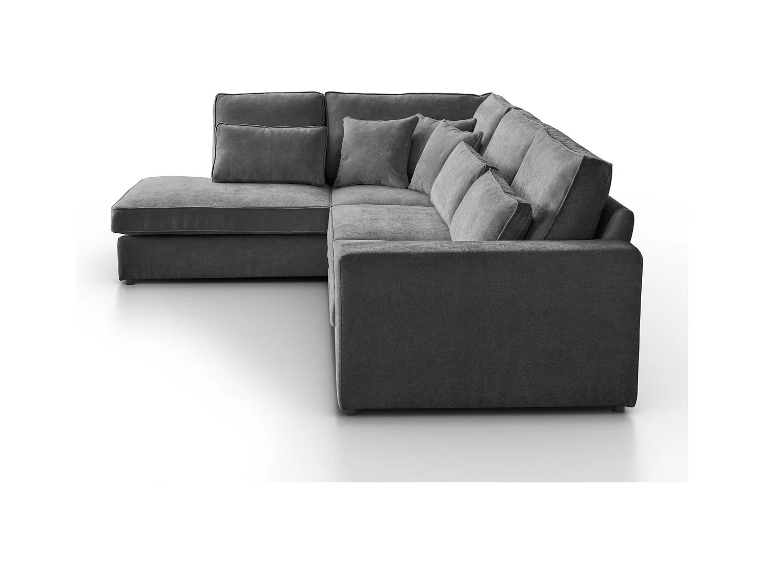 Hoekbank Parma zonder slaapfunctie grijs links