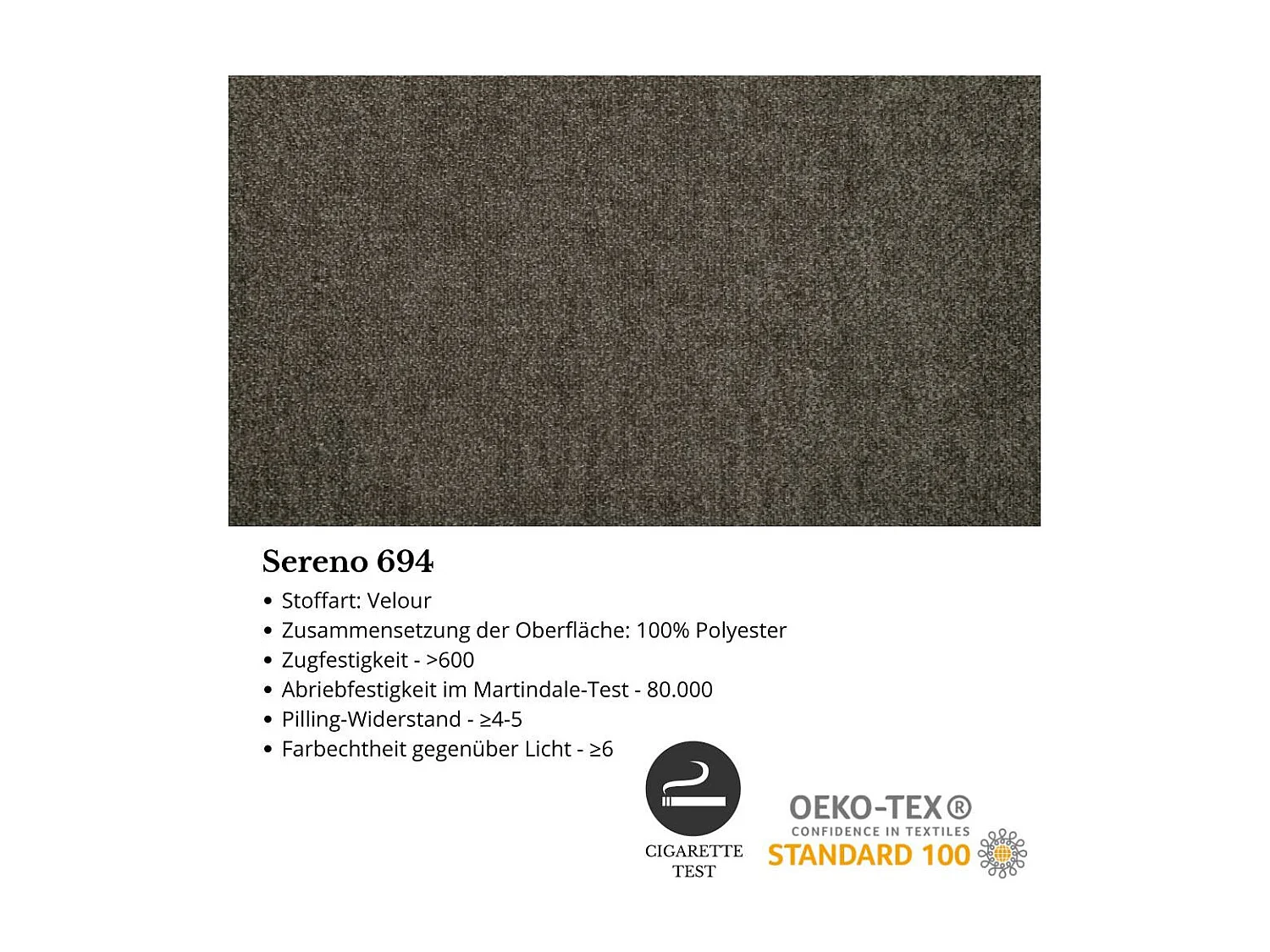 ECKSOFA Parma ohne Schlaffunktion grau links