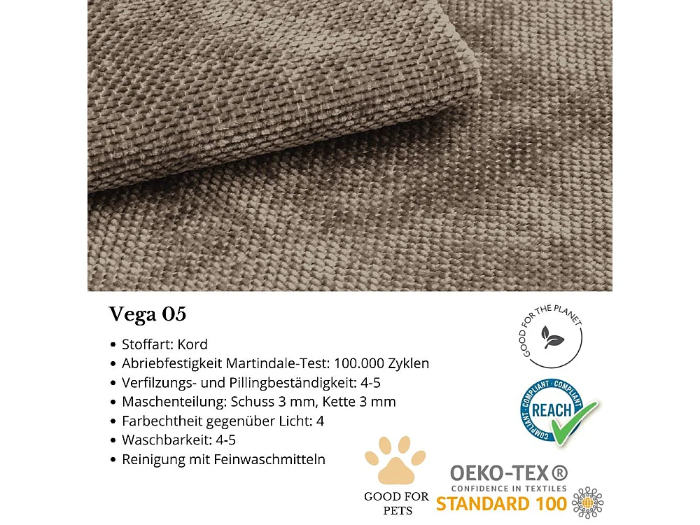 ECKSOFA Volare ohne Schlaffunktion braun rechts