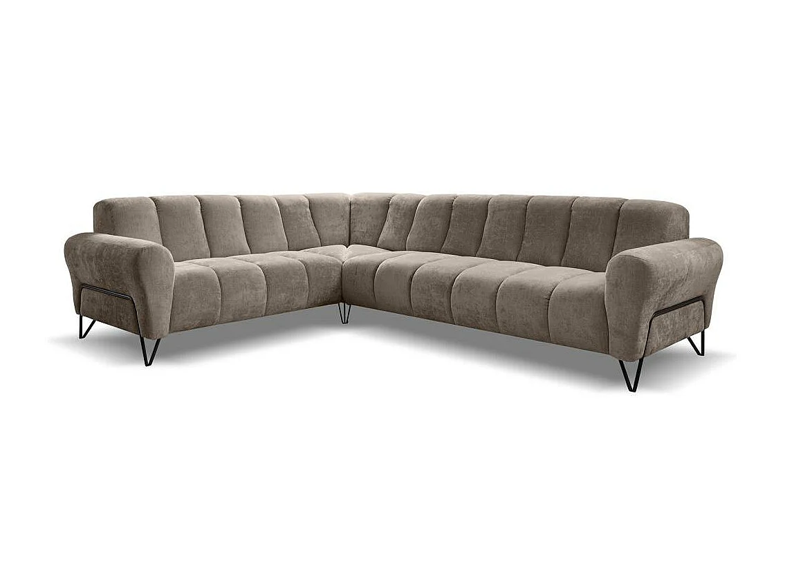 Hoekbank Volare zonder slaapfunctie bruin rechts