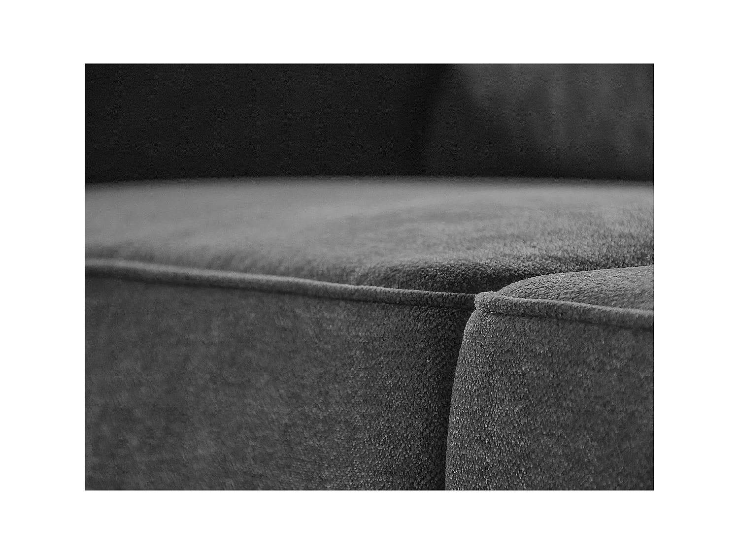 CANAPE Parma sans fonction sommeil gris à droite