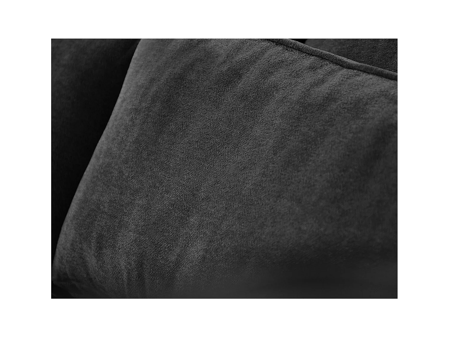 Hoekbank Parma zonder slaapfunctie donkergrijs links