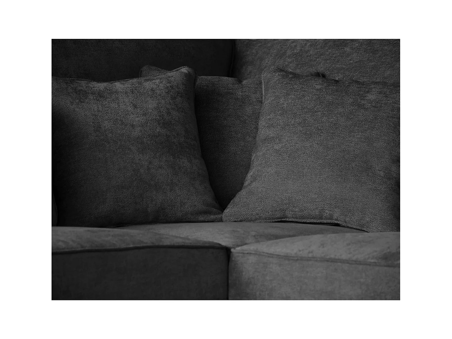 ECKSOFA Parma ohne Schlaffunktion dunkelgrau links