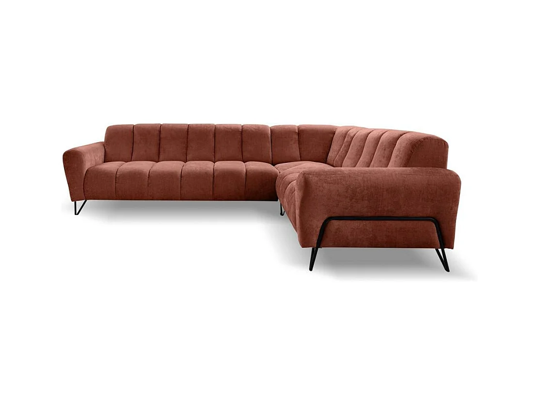 Hoekbank Volare zonder slaapfunctie rood links