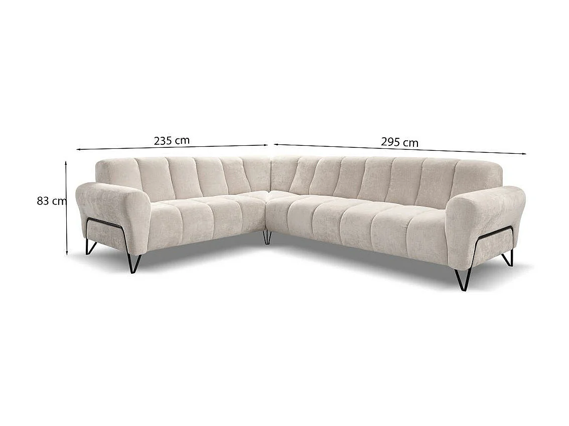 ECKSOFA Volare sans fonction sommeil rouge gauche