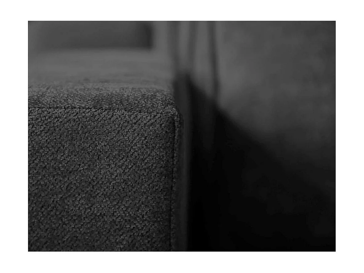 ECKSOFA Parma ohne Schlaffunktion schwarz links