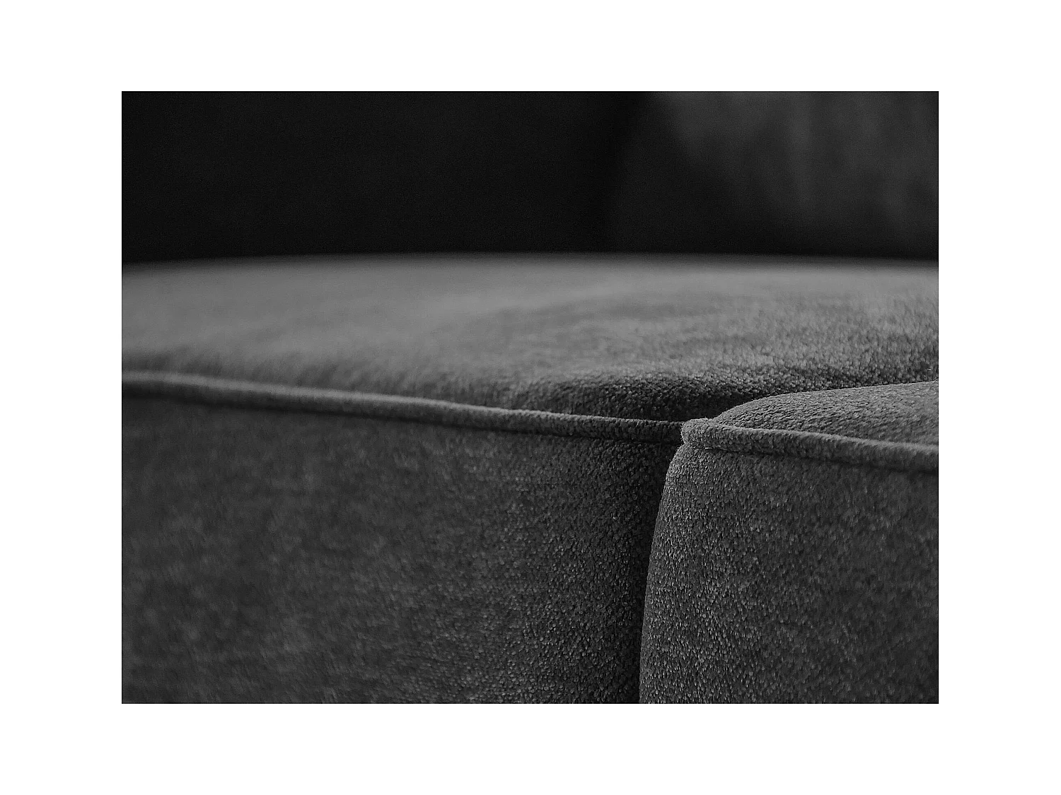 CANAPE Parma sans fonction de couchage gris foncé à droite